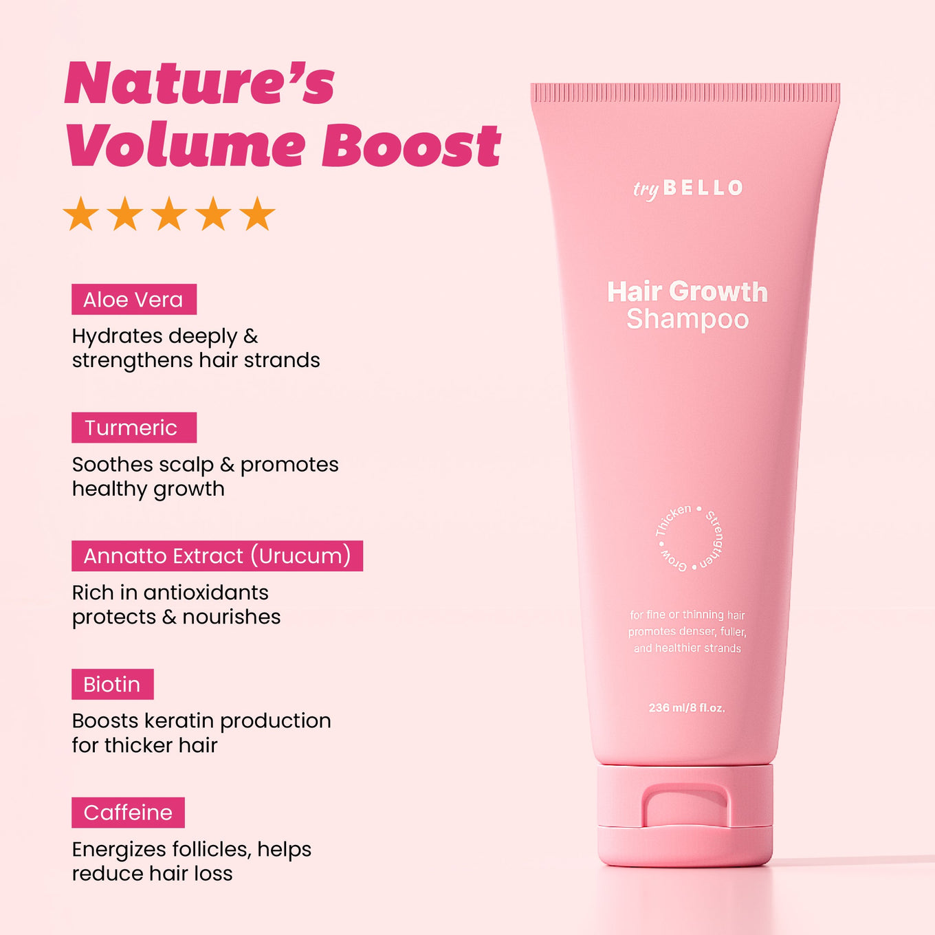 Bello Hair Growth Shampoo